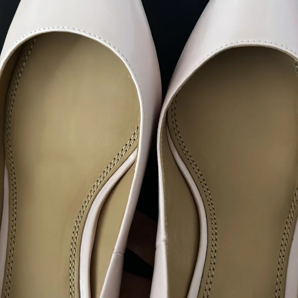 TORY BURCH Sea Shell Pink Pointed-Toe Elizabeth 40mm Baby Calf Pump